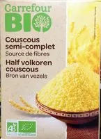 Mängden socker i Couscous semi-complet