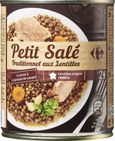 Mängden socker i Petit salé aux lentilles