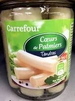 Mängden socker i Cœurs de palmiers
