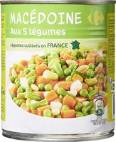Mängden socker i Macédoine de Légumes