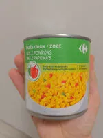 Mängden socker i Maïs doux aux 2 poivrons
