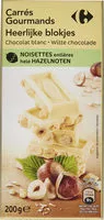 Mängden socker i Chocolat blanc aux noisettes entières