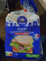 Mängden socker i Pain de mie Grandes Tranches