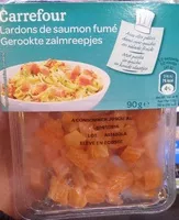 Mängden socker i Lardons de saumon fumé