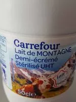 Mängden socker i Lait de montagne demi-écrémé