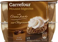 Mängden socker i Mousse liégeoise au café