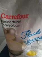 Mängden socker i Farine de blé fluide