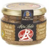 Mängden socker i Pâté de Campagne Breton