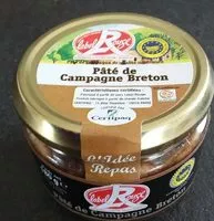 Mängden socker i Pâté de Campagne Breton