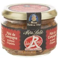 Mängden socker i Pâté de campagne au piment d'Espelette