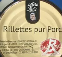 Mängden socker i Rillettes pur porc