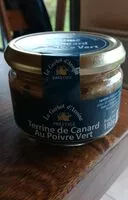Mängden socker i Terrine de canard poivre vert