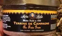 Mängden socker i Terrine de Campagne au foie gras