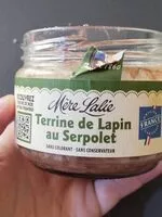 Mängden socker i Terrine de lapin au serpolet