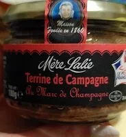 Mängden socker i Terrine de campagne au marc de champagne