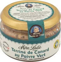 Mängden socker i Terrine de Canard au Poivre Vert