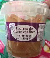 Mängden socker i Ecorces de citron confites en lamelle