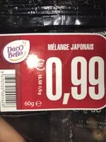 Mängden socker i Melange japonais