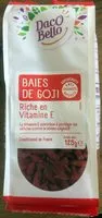Mängden socker i Baies de goji