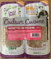 Mängden socker i Noisettes en poudre