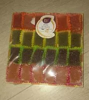 Mängden socker i Pâtes de fruits