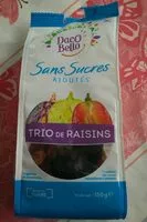 Mängden socker i Trio de raisins