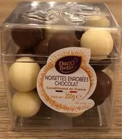 Mängden socker i Noisettes enrobees chocolat