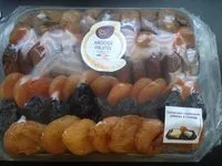 Mängden socker i Ardoise fruité Assortiment de fruits séchés Réf 9399