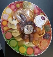 Mängden socker i confiseries et fruits sèchés