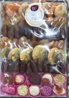 Mängden socker i Lucie Assortiment fruits séchés, de confiseries aromatisées, de fruits séchés sucrés et de confiseries