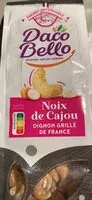 Mängden socker i Noix cajou oignon grillé