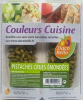 Mängden socker i Pistaches crues émondées