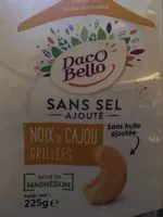 Mängden socker i Noix de cajou grillées