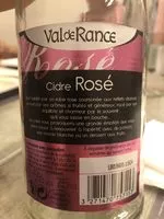Mängden socker i Cidre rosé