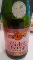 Mängden socker i Cidre de Bretagne doux