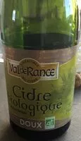 Mängden socker i Cidre biologique