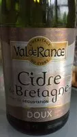 Mängden socker i Cidre de Bretagne - doux
