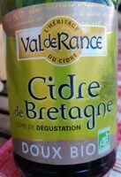 Mängden socker i Cidre de Bretagne