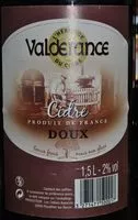 Mängden socker i cidre doux val de rance