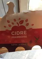 Mängden socker i Cidre framboise