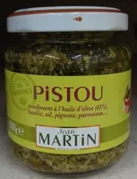 Mängden socker i Pistou