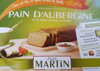 Mängden socker i Pain d'aubergine Jean Martin