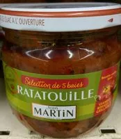 Mängden socker i Ratatouille Sélection de 5 baies