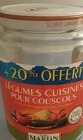 Mängden socker i Legumes cuisines pour couscous