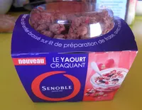 Mängden socker i Le yaourt craquant Senoble