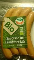 Mängden socker i Saucisse de Francfort Bio