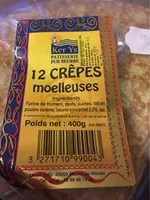 Mängden socker i Crêpes Moelleuses