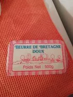 Mängden socker i Beurre de Bretagne doux