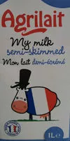 Mängden socker i Agrilait mon lait demi écrémé