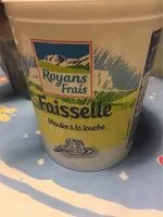 Mängden socker i Faisselle moulée à la louche